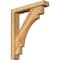 Ekena Millwork Merced Block Rough Sawn Bracket w/ Offset Brace, Western Red Cedar, 4"W x 20"D x 24"H BKT0402X20X24MRC05RWR - alternate 1